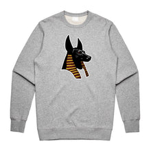 Load image into Gallery viewer, Anubis Crewneck Sweatershirt - Heather Grey