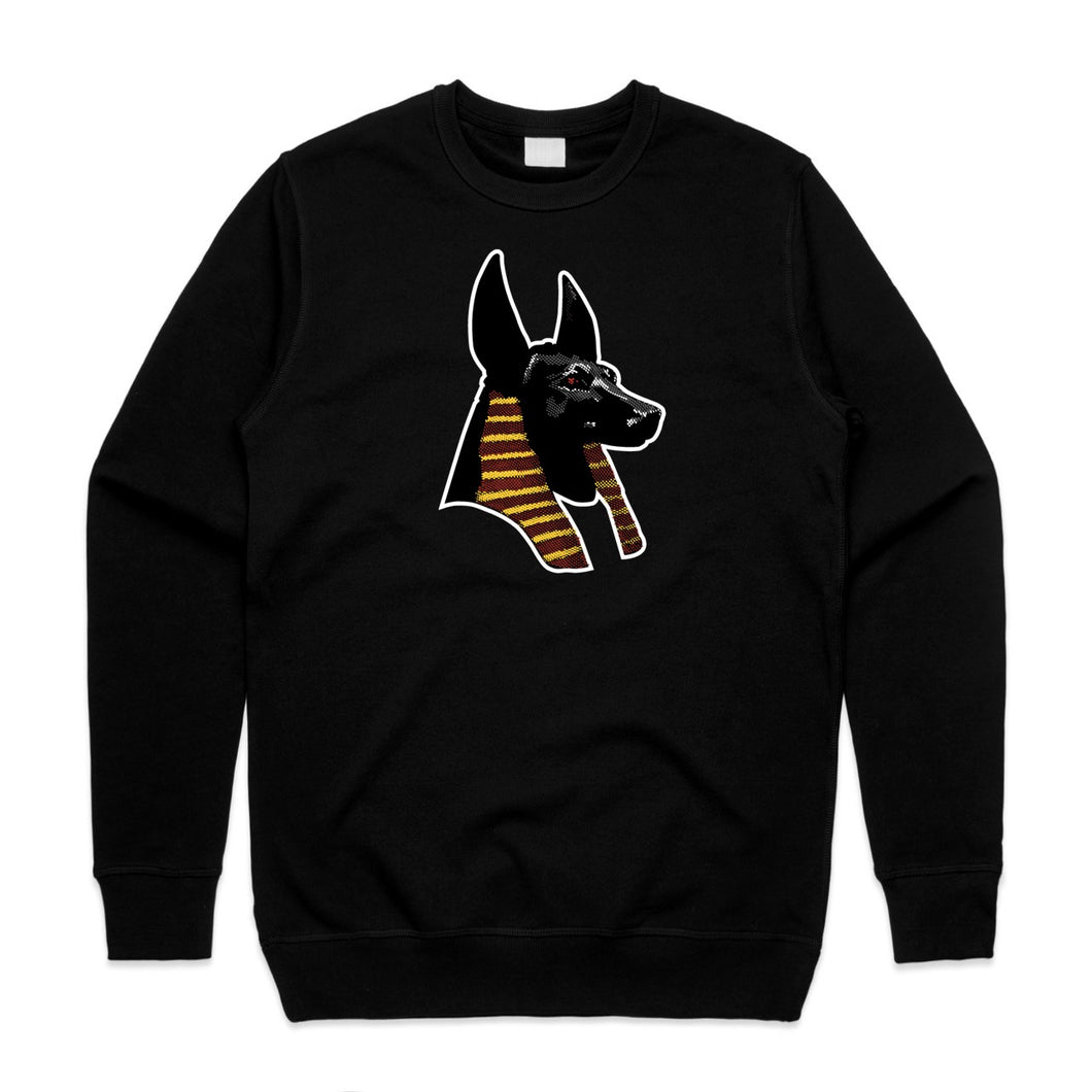 Anubis Crewneck Sweatershirt - Black