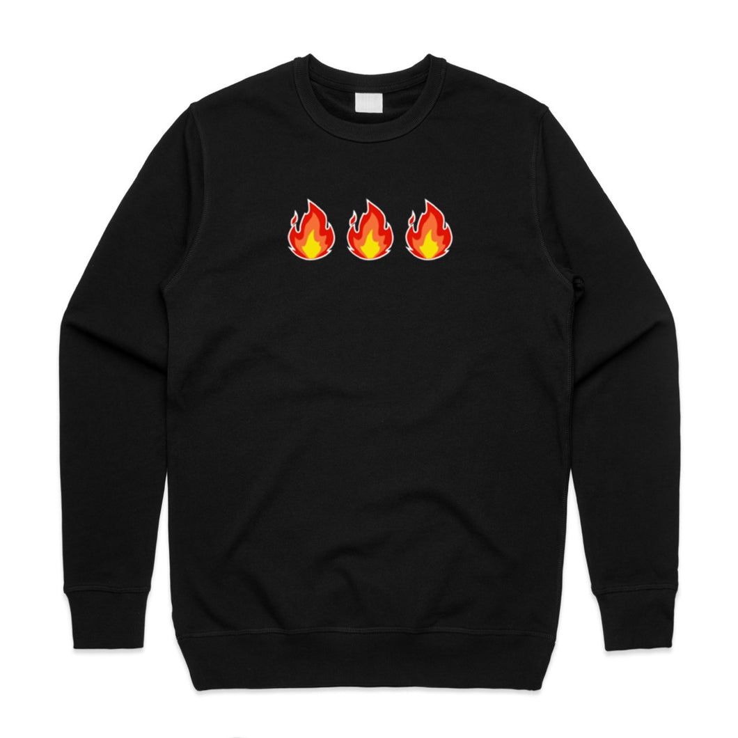 Lit Crewneck Sweater - Black