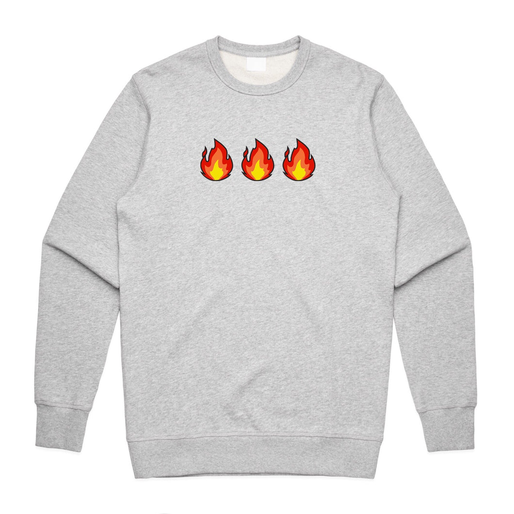 Lit Crewneck Sweater - Heather Grey