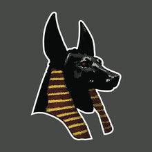 Load image into Gallery viewer, Anubis Crewneck Sweatershirt - Black